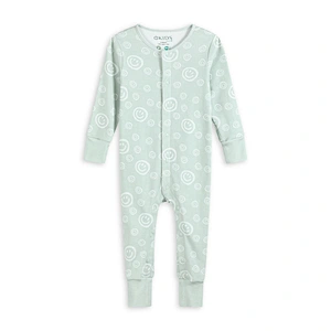 smile Printing Buttons Down rompers